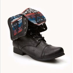 Forever 21 Foldover Combat Boots